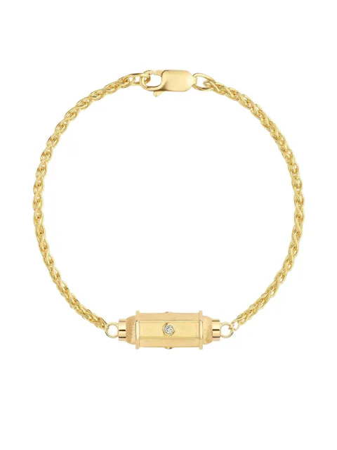 Marie Lichtenberg 18K yellow gold diamond micro Coco bracelet Gold ML0113