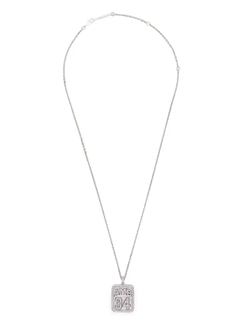 AMBUSH logo-plaque necklace Silver 12115732