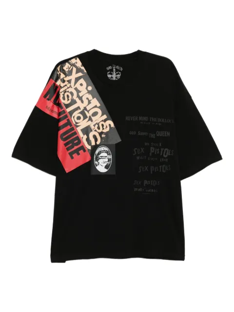 Mastermind World slogan-print T-shirt Black MW25C14TS221