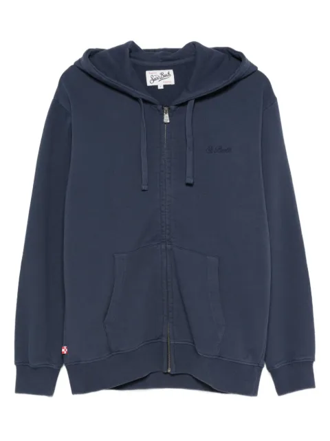 MC2 Saint Barth zip hooded mercer light sweater Blue MER0002