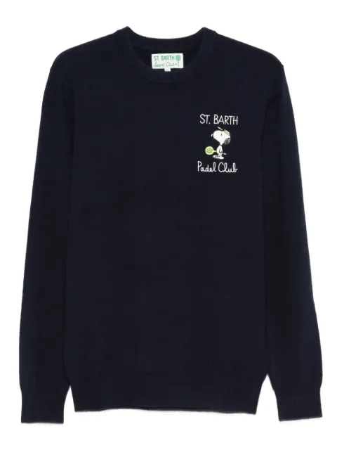 MC2 Saint Barth heron light embry graphic sweater Blue HER0024
