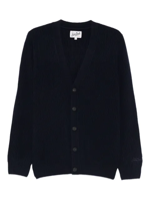 MC2 Saint Barth Herrison ribbed button cardigan Blue HERR004