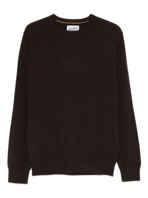 MC2 Saint Barth Regent Merino crew neck sweat Brown REGE008