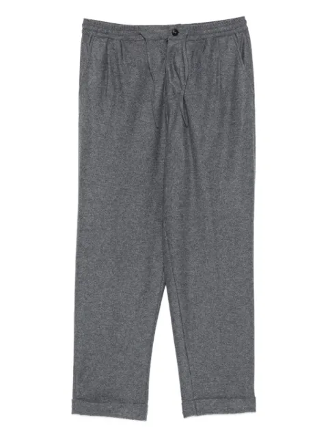 Fedeli Harvard drawstring cuffed trousers Grey TU000619