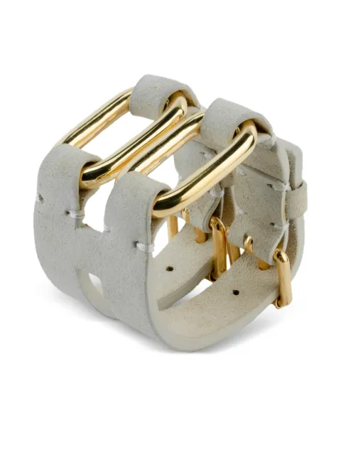 Parts of Four sterling silver Link Gauntlet bracelet Gold 6292YGAFLE