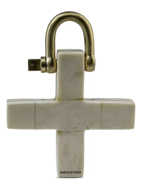 Parts of Four plus charm cross keyring Neutrals 8184MBMR
