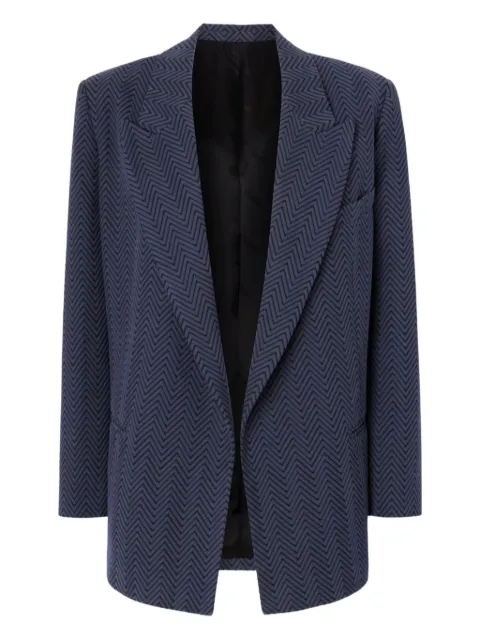 Missoni chevron-pattern blazer Blue DS25WF04BR00JC