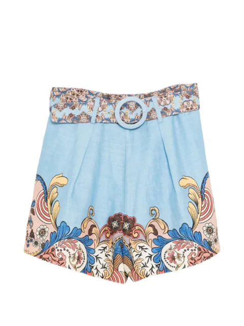 We Are Kindred Evelyn belted shorts Blue KIN5016A