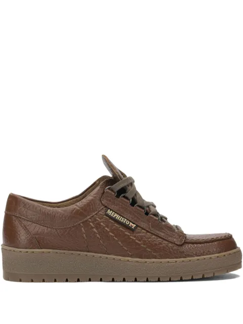 Musto textured lace-up sneakers Brown RAINBOWMAMOUTHDESERT