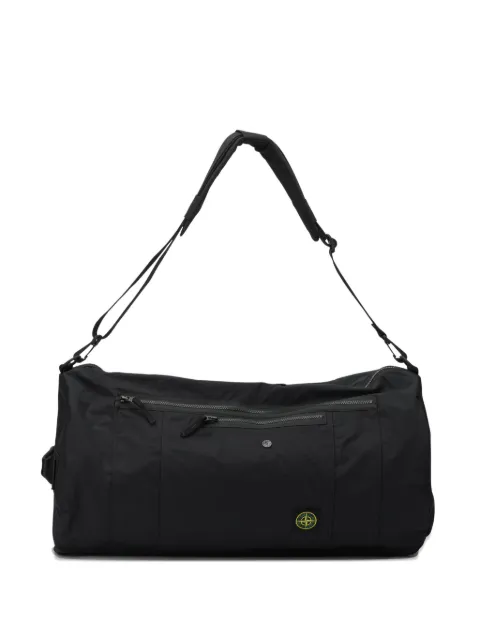 Stone Island logo-patch messenger bag Black K2S159200018S0257