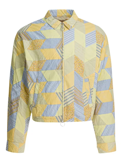 KAPITAL Patchwork zip-fastening jacket Yellow K2504LJ125YEL