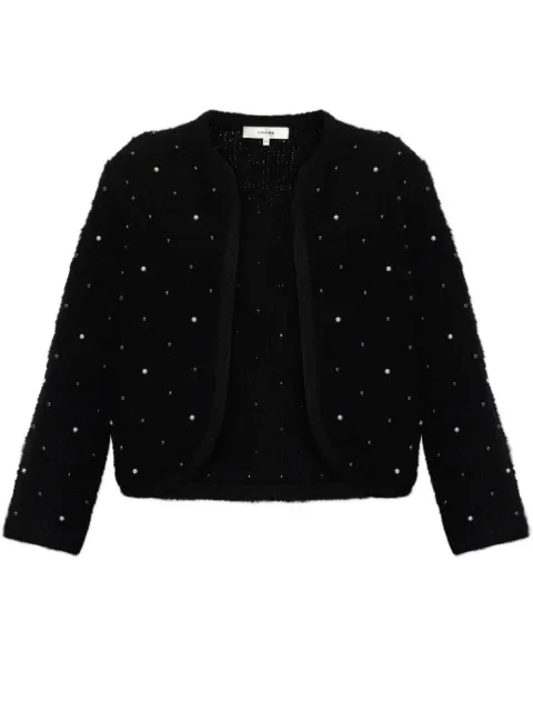 FRAME pearl-embellished cardigan Black WP26KSW021