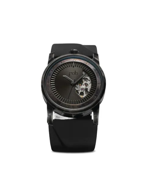 Fob Paris R413 Solid Torch leather 41.3mm Black R413C102R413S101M