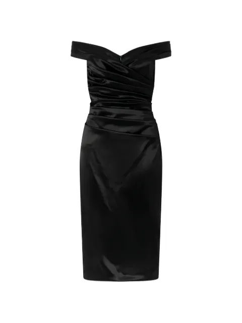 Dolce & Gabbana off-shoulder midi dress Black F612RTFURAD