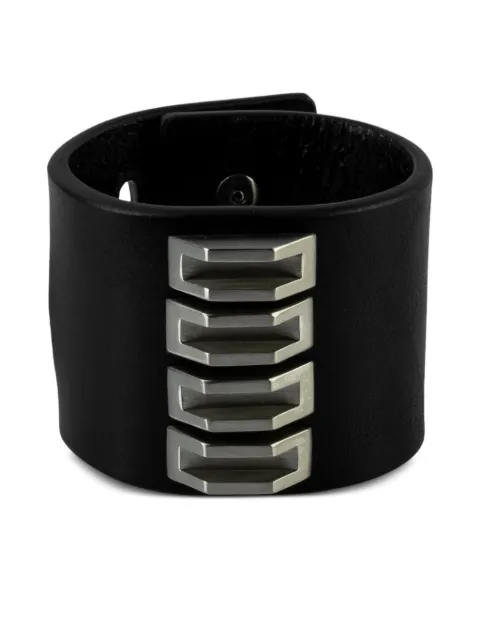 Parts of Four Restraint Charm inverted-pyramid studs bracelet Black 13121BLKZ