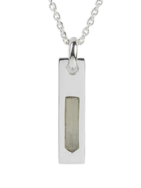 Parts of Four sterling silver zultanite rectangular-pendant necklace Silver K607PAZUL
