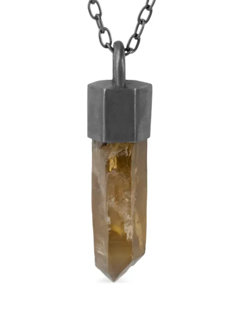 Parts of Four sterling silver Talisman Citrine necklace Yellow K540KACIT