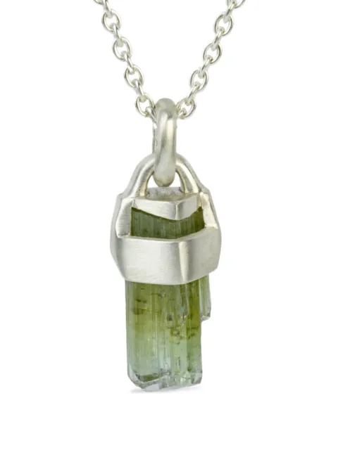 Parts of Four sterling silver Talisman Verdite necklace Silver K625MAVER