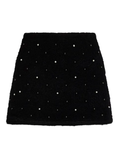 FRAME pearl-embellished mini skirt Black WP26KSK001