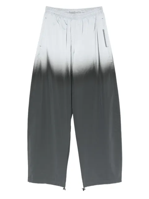 Alexander Wang unisex reflective track pant mid-rise Silver UWC1264115