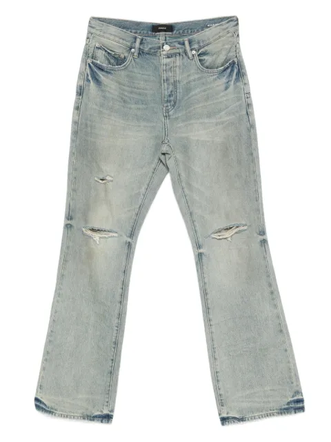 Purple Brand P026 ripped bootcut denim Blue P026