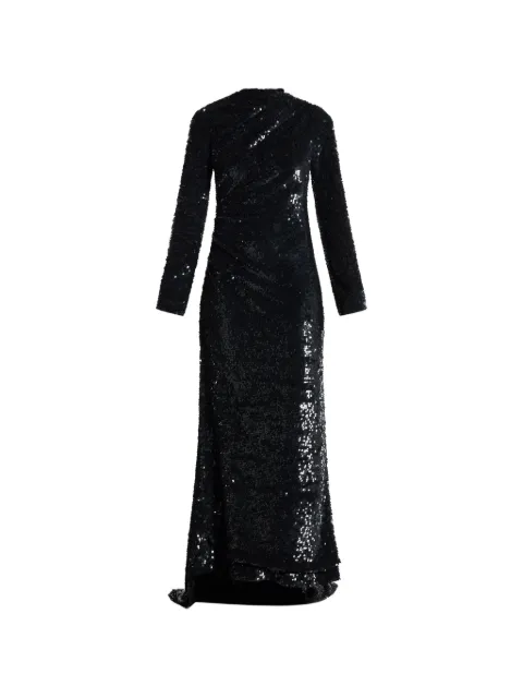 ILTA Adeline sequin open-back maxi dress Black ADELINE