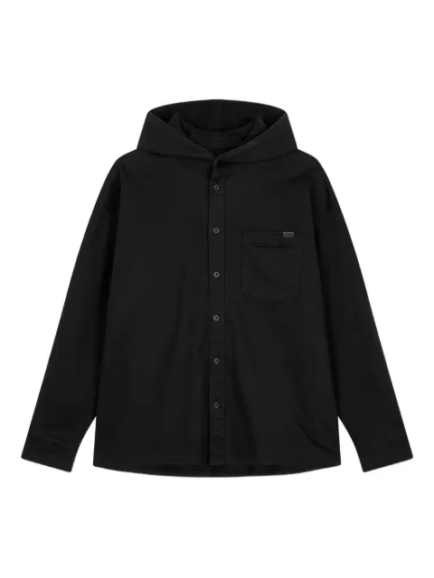 TOMBOY hooded long-sleeve shirt Black 9155421310
