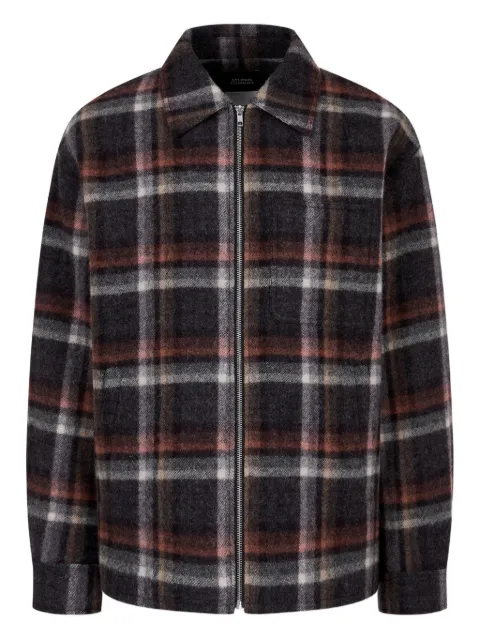 TOMBOY check-pattern zip up jacket Grey 9155413304