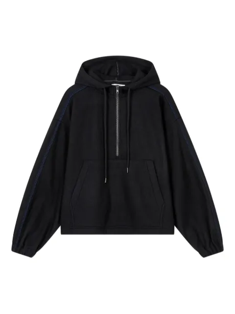 TOMBOY half-zip hoodie Black 9105422218