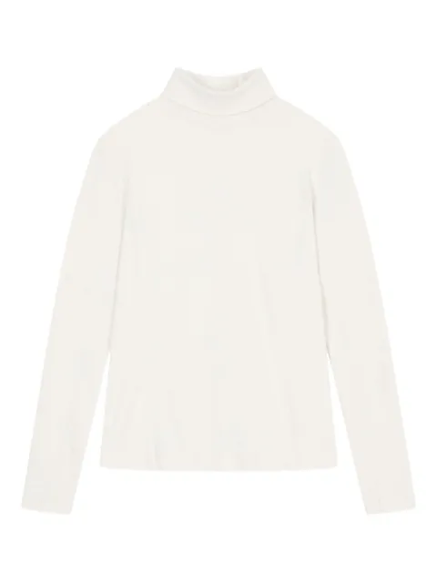 TOMBOY fleece lined turtleneck top Neutrals 9105422220