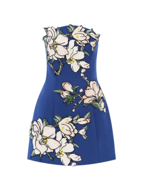 Leo Lin Zaria floral mini dress Blue LLRE260342