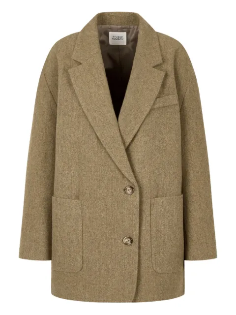 TOMBOY herringbone-pattern coat Neutrals 9105412201
