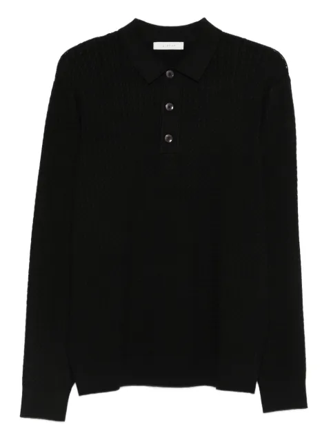 DIKTAT Button textured knitwear Black DK97011