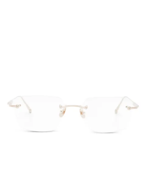 Matsuda rimless rectangle glasses Gold M5008