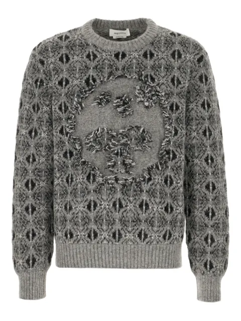 Alexander McQueen Skull Fair Isle sweater Grey 849605Q1BFD