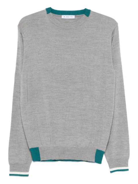 Manuel Ritz ribbed trim sweater Grey 3932M500253807