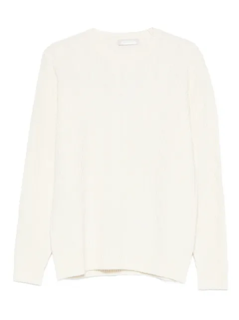 DIKTAT round-neck sweater White DK97086NATURALE