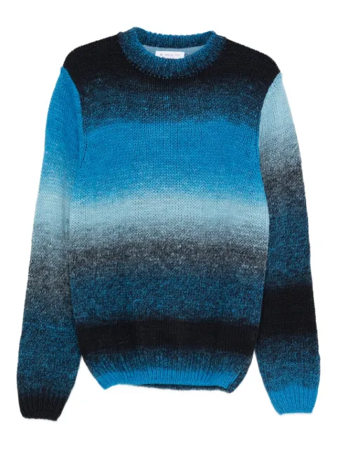 Manuel Ritz striped-pattern sweater Blue 3932M530253811