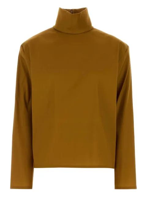 Saint Laurent high-neck top Brown 845857Y5J95