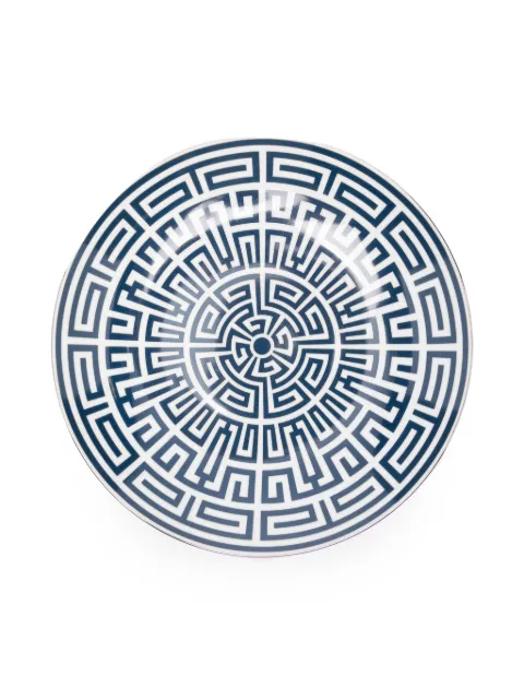 GINORI 1735 Labirinto patterned decorative plate (31cm) Blue 140RG00FPT110