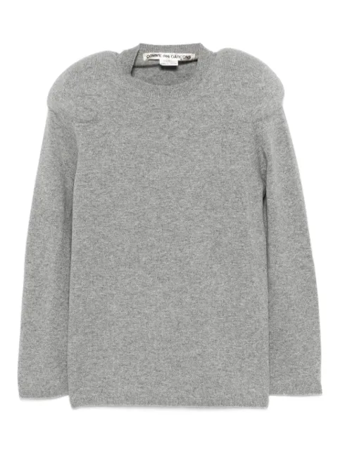 Comme Des Garçons padded-shoulder sweater Grey GPN006W25