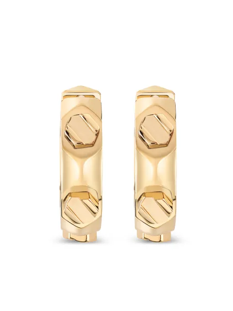 Philipp Plein screw-detail huggie earrings Gold PJ1EA22EU