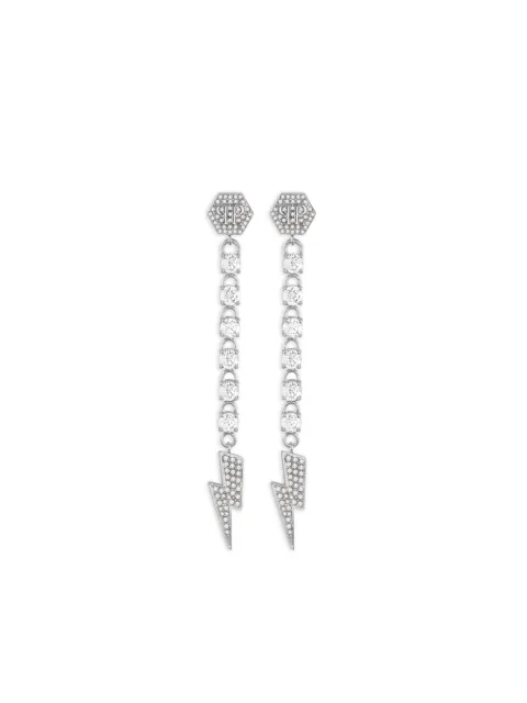 Philipp Plein Thunder stainless-steel earrings Silver PJ7EA06EU