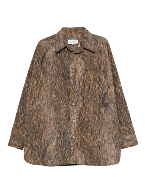 MM6 Maison Margiela long-sleeve shirt Brown SH0DT0014M35459