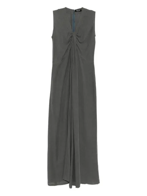 BLAKLACE twisted sleeveless dress Grey BLKC0029