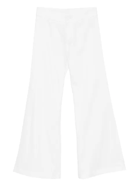 BLAKLACE flared trousers White BLKC0020