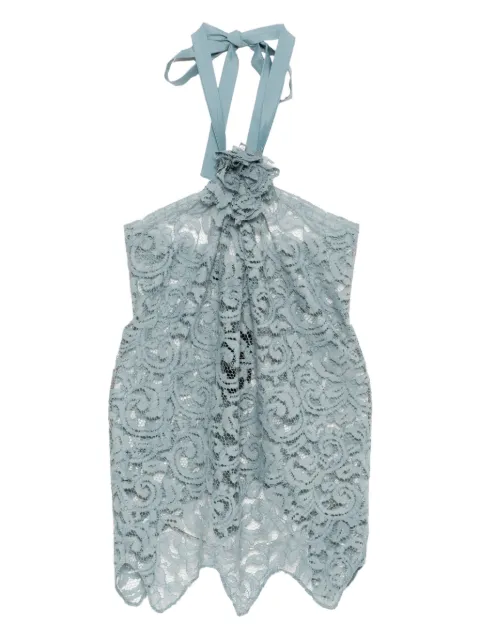 BLAKLACE floral lace top Blue BLKC0024