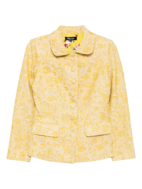 BLAKLACE floral-printed jacket Yellow BLKC0043