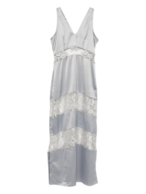 BLAKLACE lace panel dress Grey BLKC0001