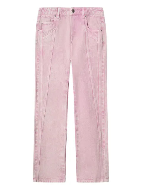 MARANT ÉTOILE Jaylis five-pockets jeans Pink PA0671FAD1H02E